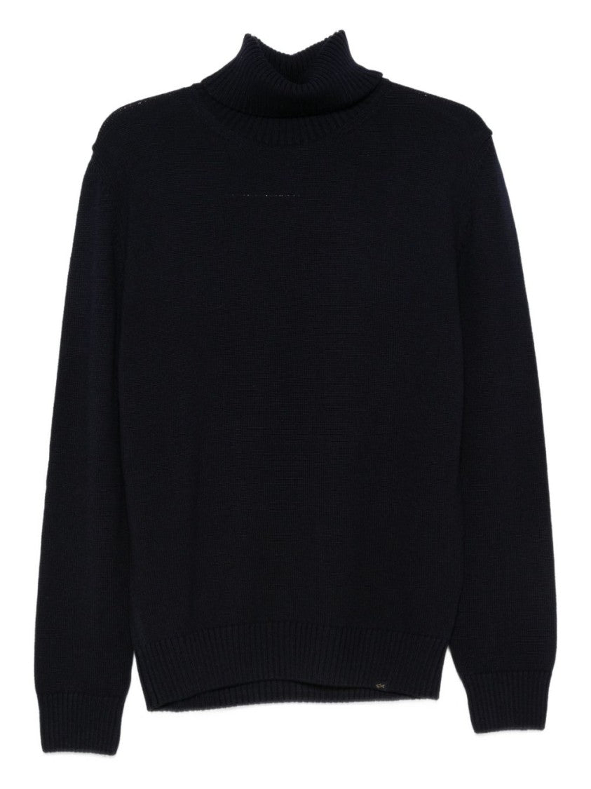 Paul & Shark Black Turtleneck Sweater