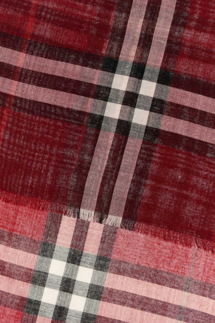 Burberry Embroidered Wool Blend Scarf