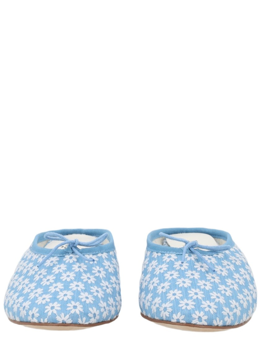 Repetto Camille Floral Print Cotton Mules