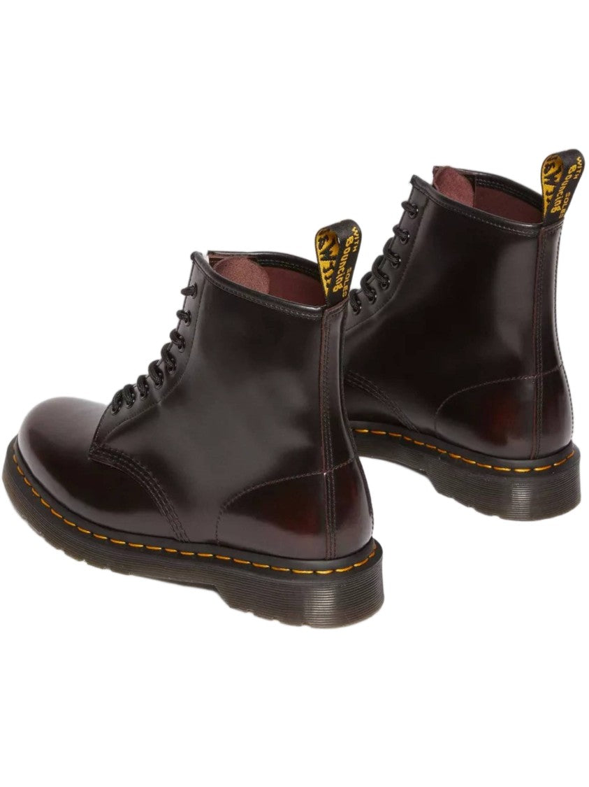 Dr. Martens 1460 Polished Leather Yellow-Stitch Boots