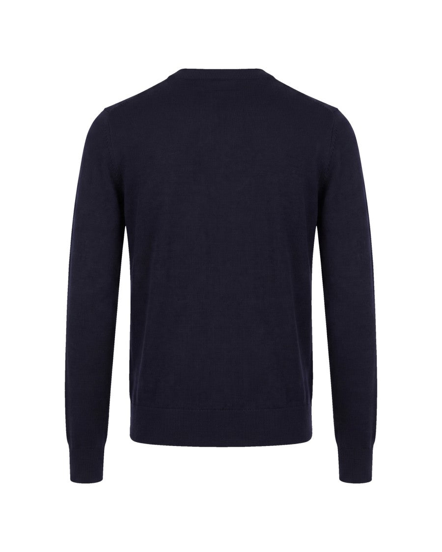Paolo Pecora Fine Knit Crewneck Wool-Blend Sweater
