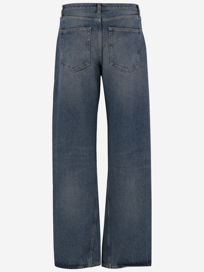 Armarium Washed Denim Jeans With Classic Five-Pocket Design