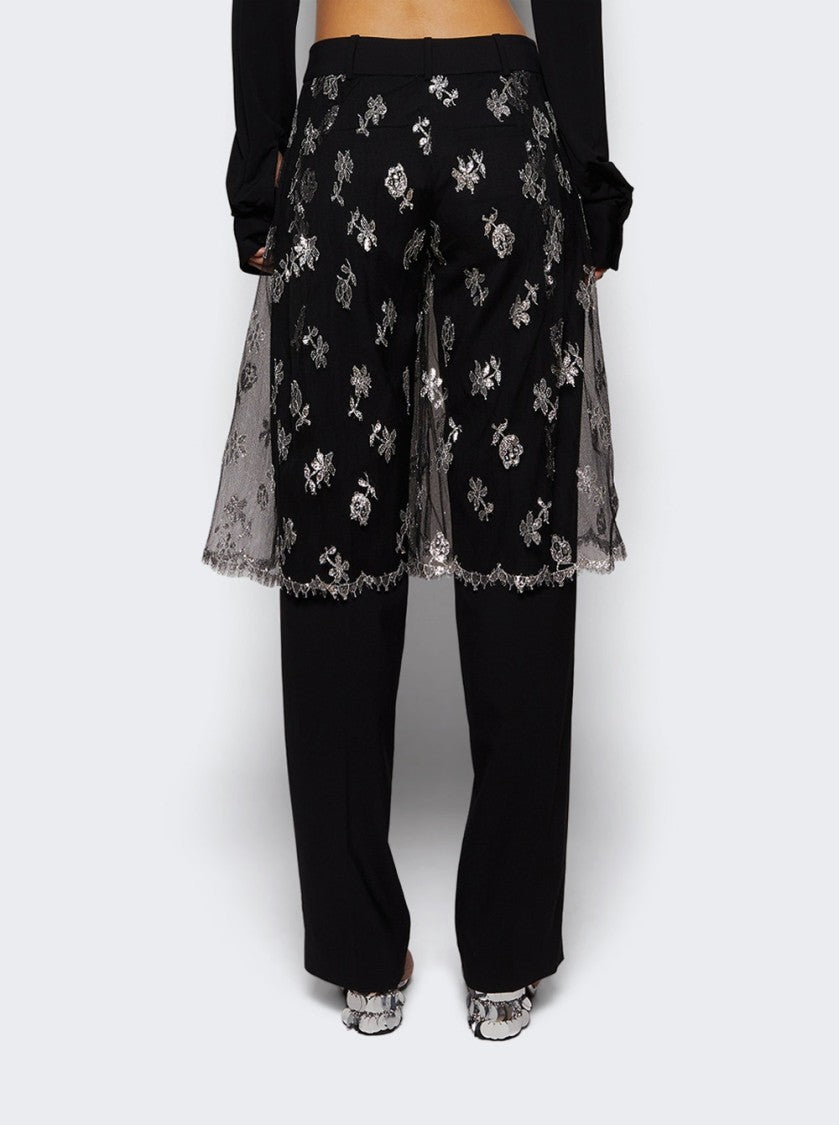 Christopher Esber Lace Sarong Trouser Black