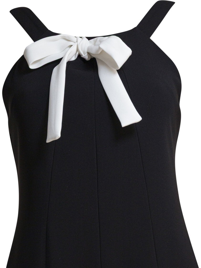 Max Mara Black Jumpsuit With Contrasting Bow Detail