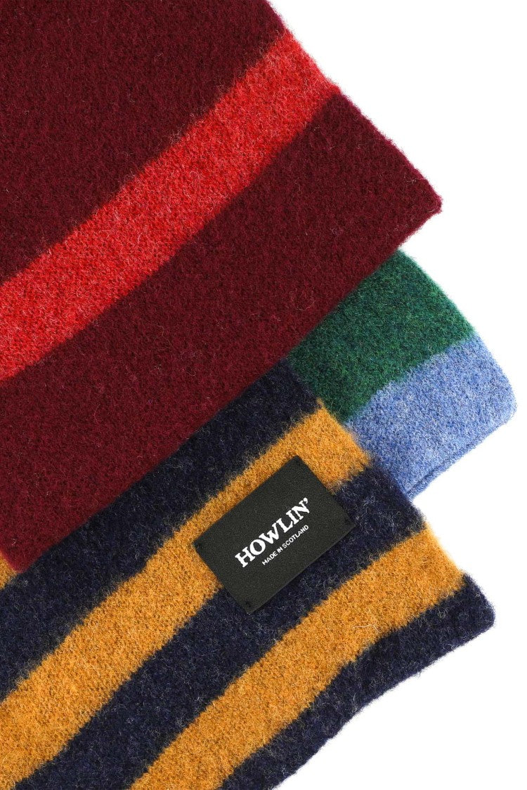 Howlin Shetland Wool Striped Scarf