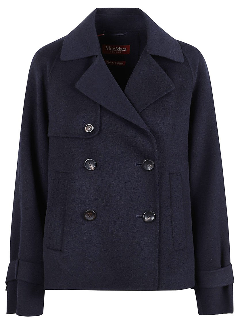 Max Mara Double-Breasted Peacoat