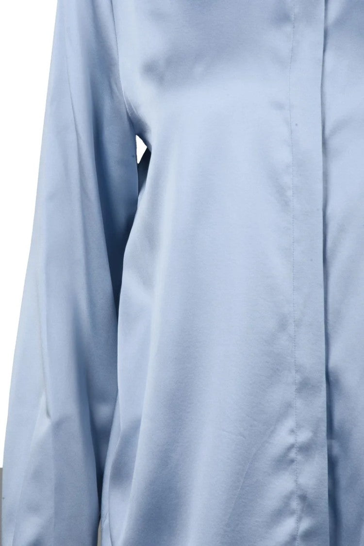 Pennyblack Light Blue Vittoria Silk Elastane Shirt