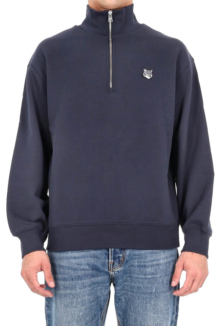 Maison Kitsuné Fox Comfort Fit Half-Zip Hoodie