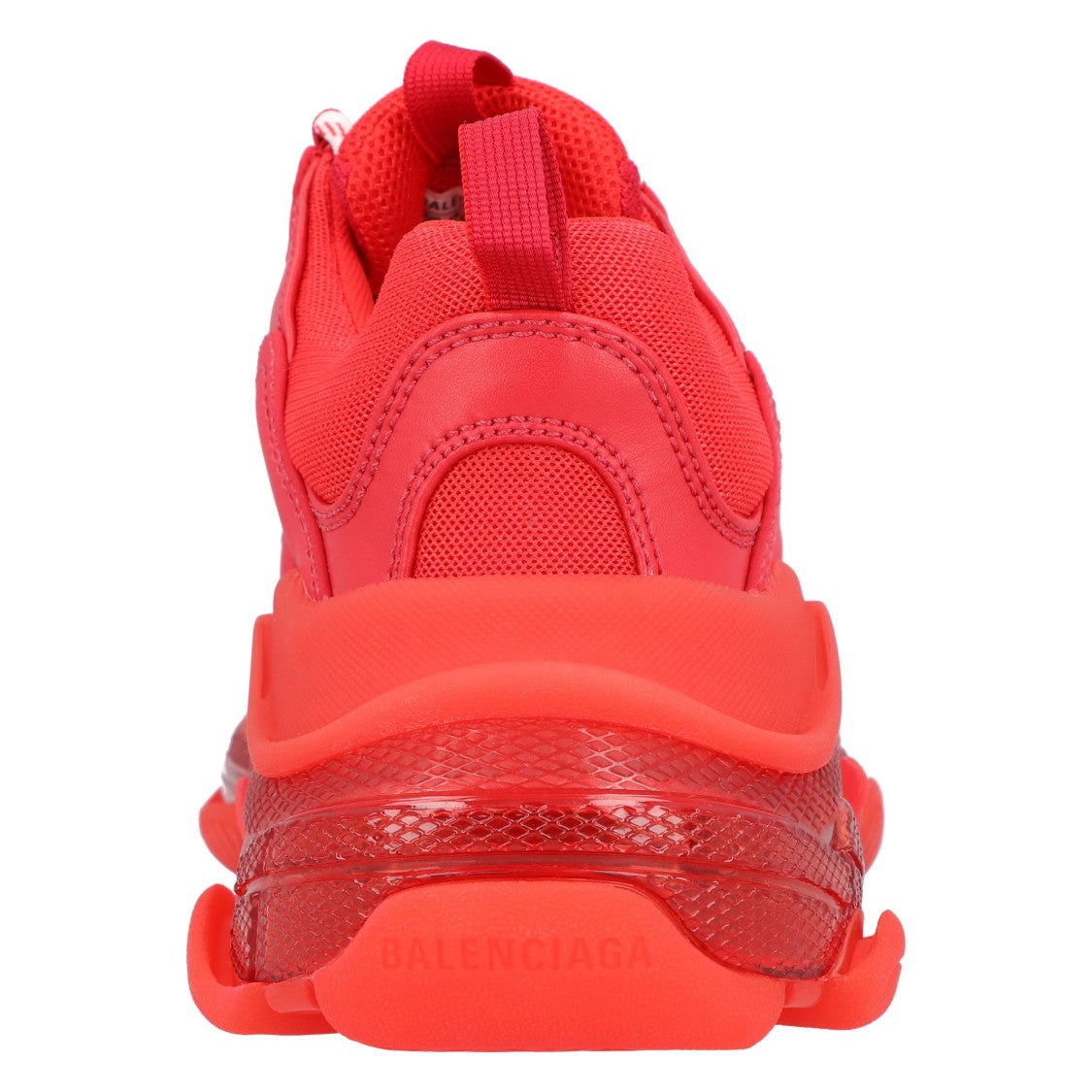 Balenciaga Triple S Clear Sole Sneaker In Red