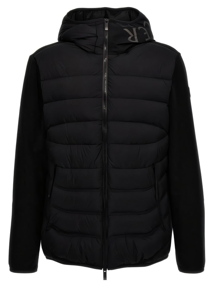 Moncler Quilted Front Hooded Jacket With Padded Hood