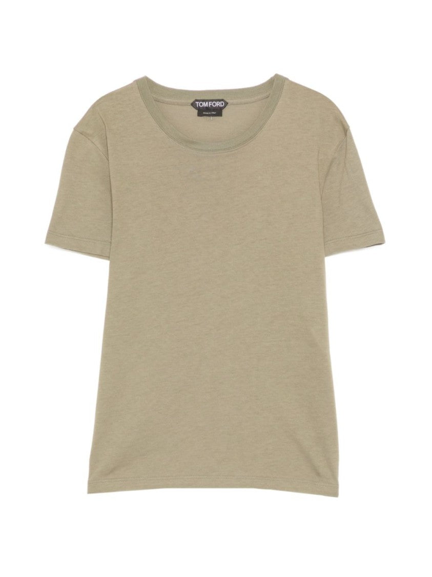Tom Ford Short-Sleeve T-Shirt With Ribbed Neckline