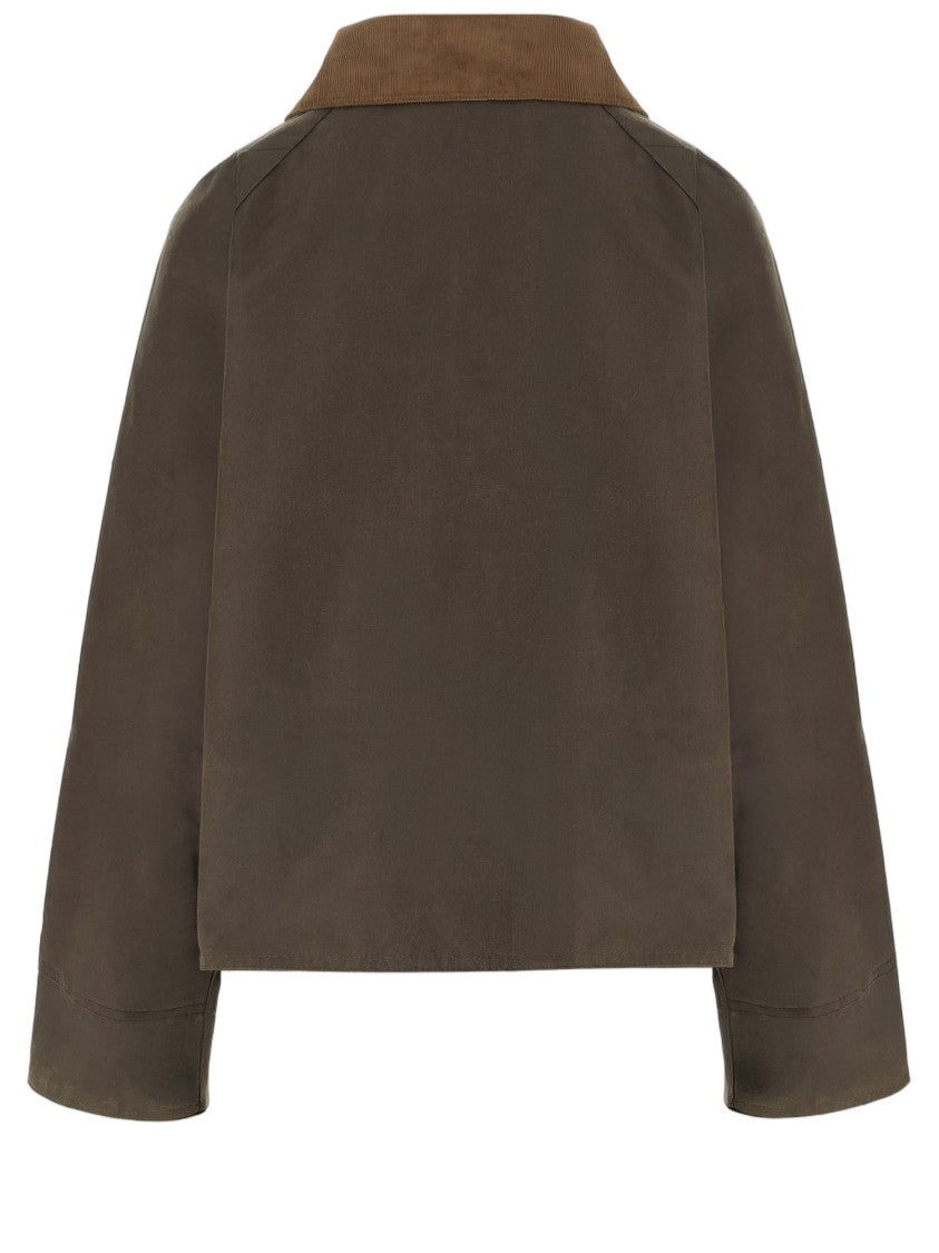 Barbour Army Green Waxed Cotton Jacket