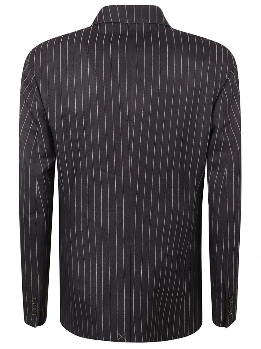 Off-White Classic Tailored Black Pinstripe Jacket