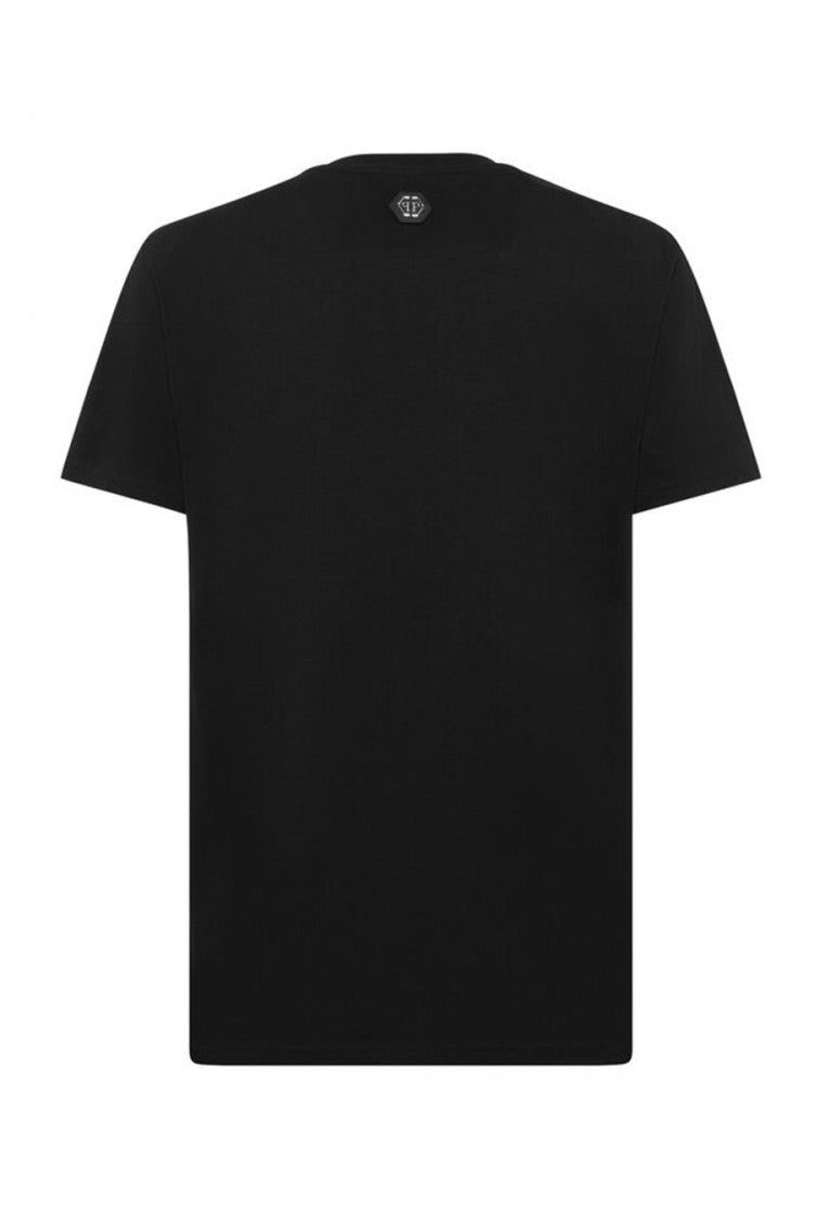 Philipp Plein Black Cotton Plein Deluxe Stones T-Shirt