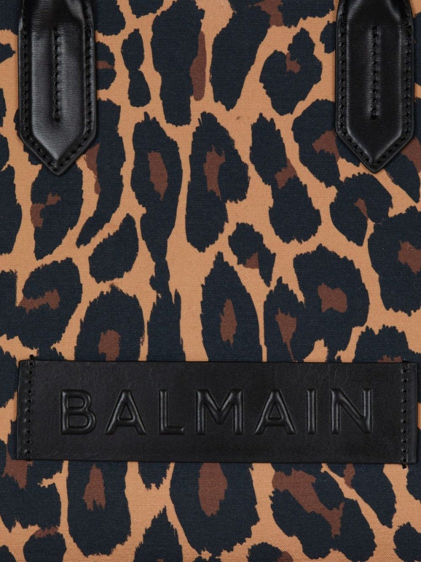 Balmain Leopard Print Tote Bag With Structured Silhouette