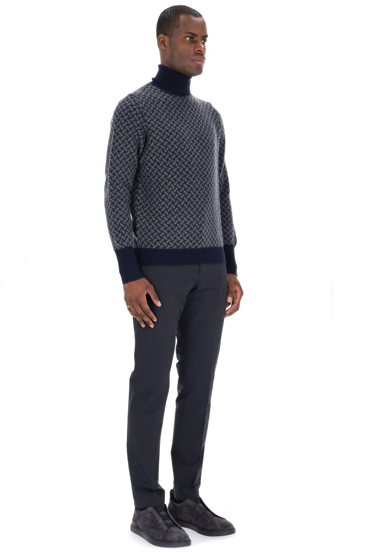 Drumohr Biscottino Pure Cashmere Turtleneck Sweater