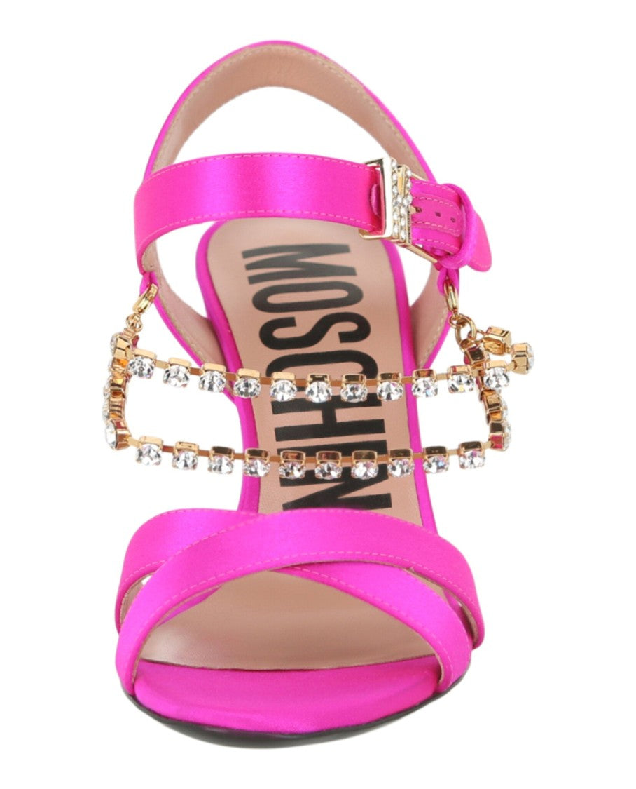 Moschino Rhinestone-Embellished Stiletto Sandals