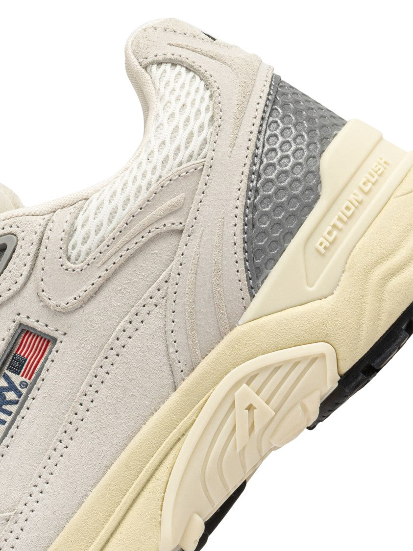Autry White Low-Top Mesh Sneakers
