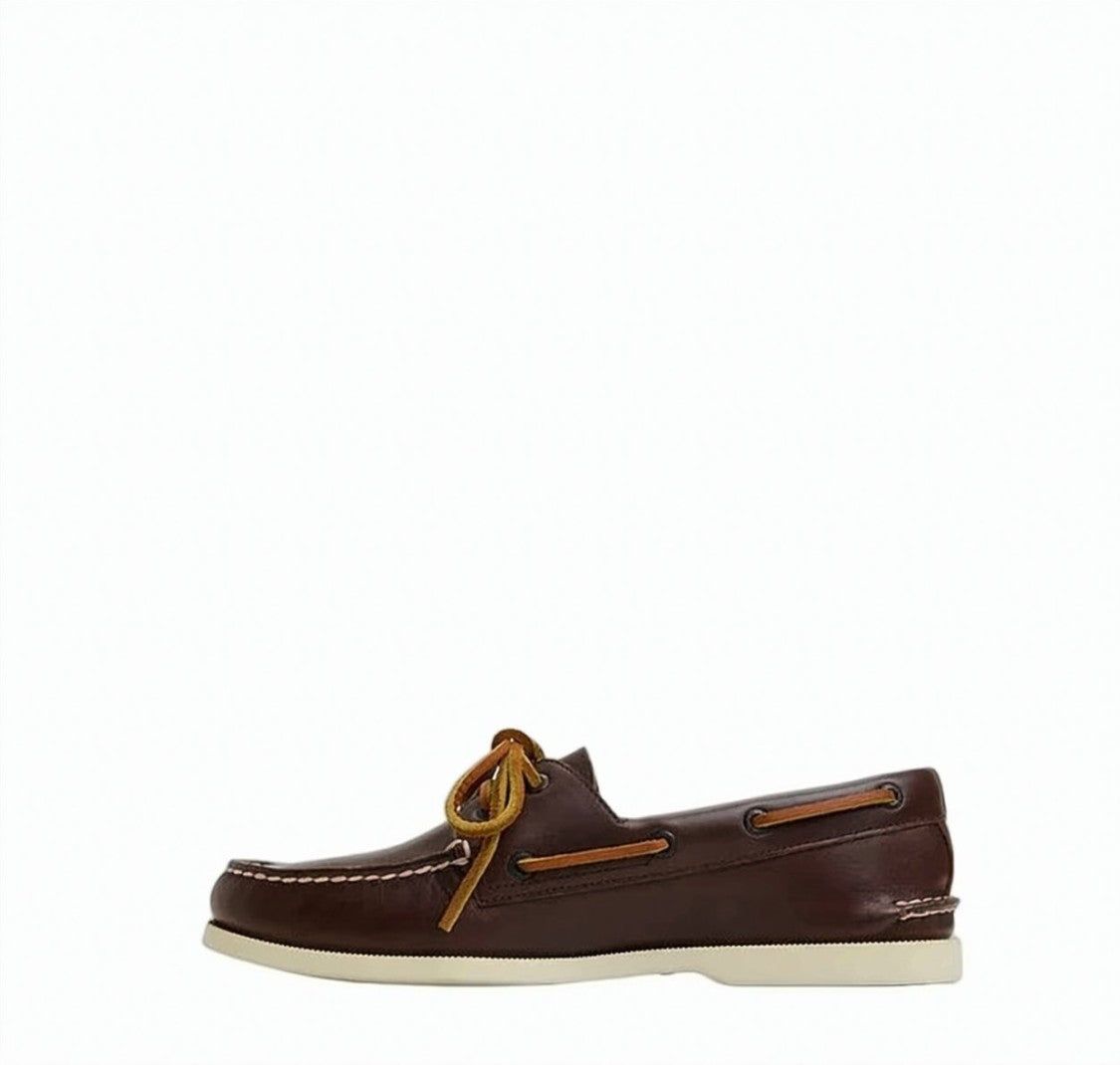 Sperry Top Sider Brown 2 Eye Classic Smooth Moccasin