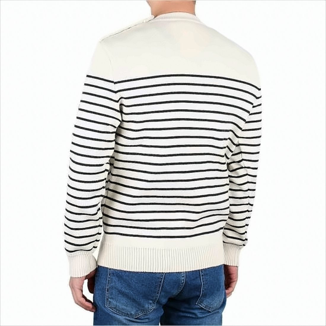 Saint James Horizontal Stripe Knit Sweater