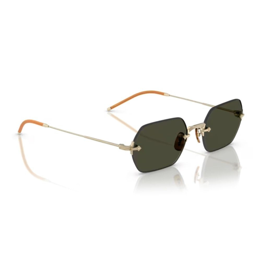 Oliver Peoples Ov1353st Tk-13 Rimless Gold-Tone Titanium Sunglasses