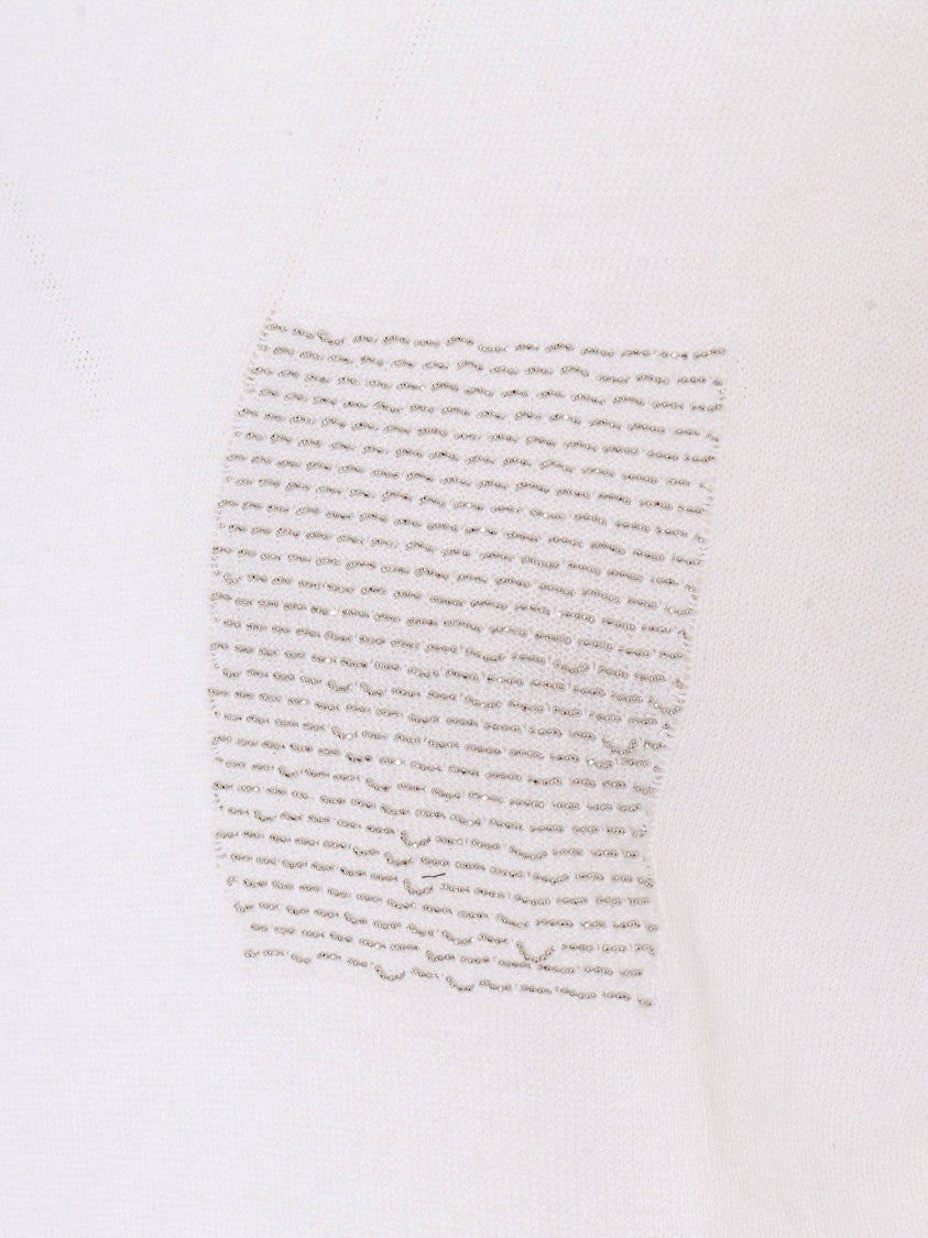 Peserico Relaxed Fit Short Sleeve Knit Sweater