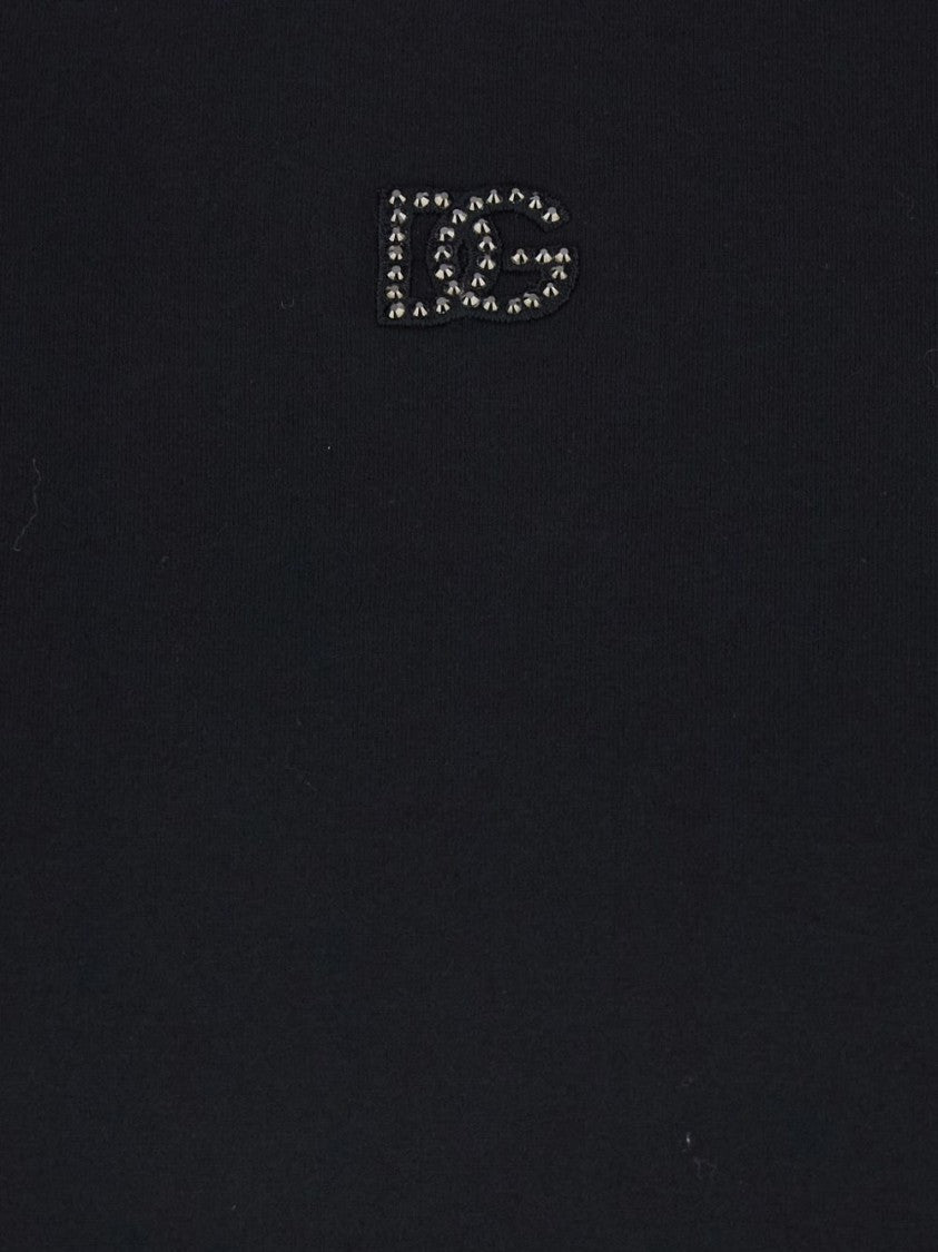 Dolce & Gabbana Short-Sleeve T-Shirt With Subtle Logo Embellishment