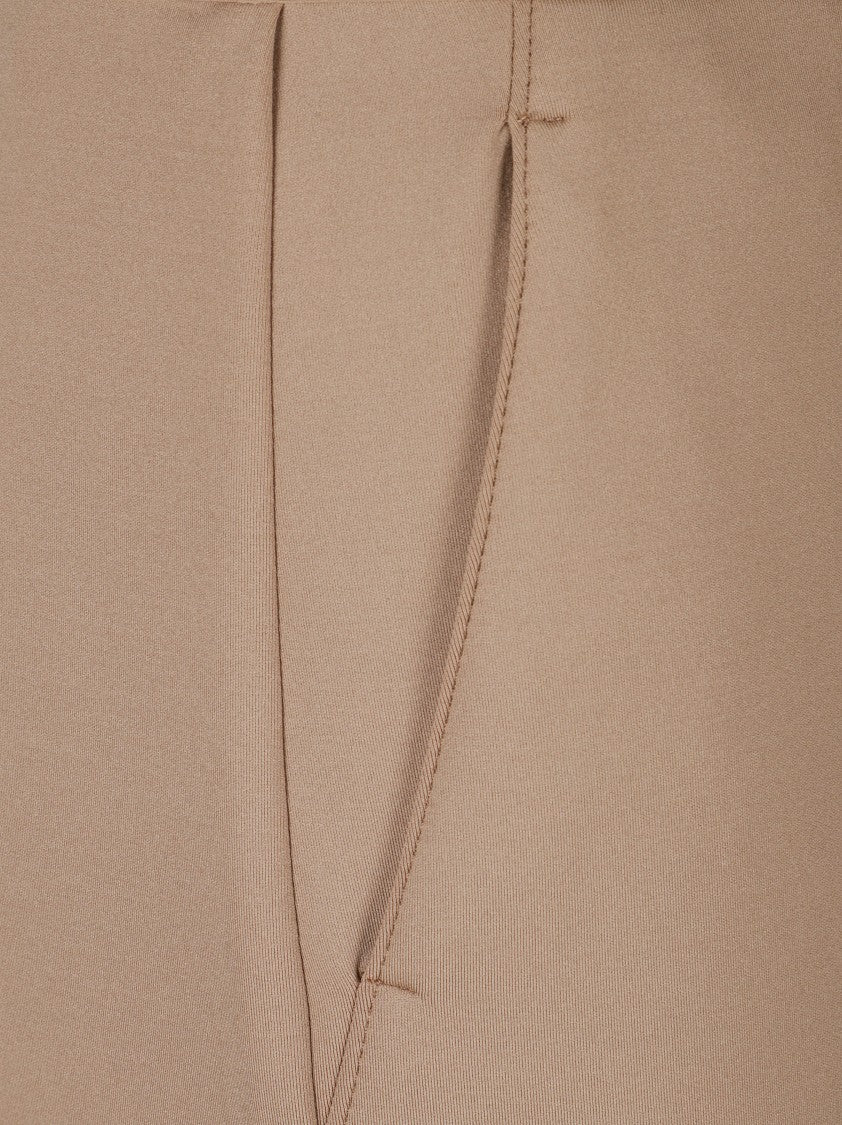 Max Mara Tailored Brown Trousers With Subtle Pleats