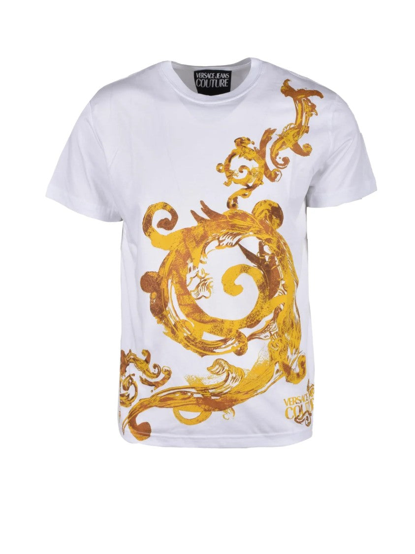 Versace Jeans Couture Ornate Baroque Print Cotton T-Shirt