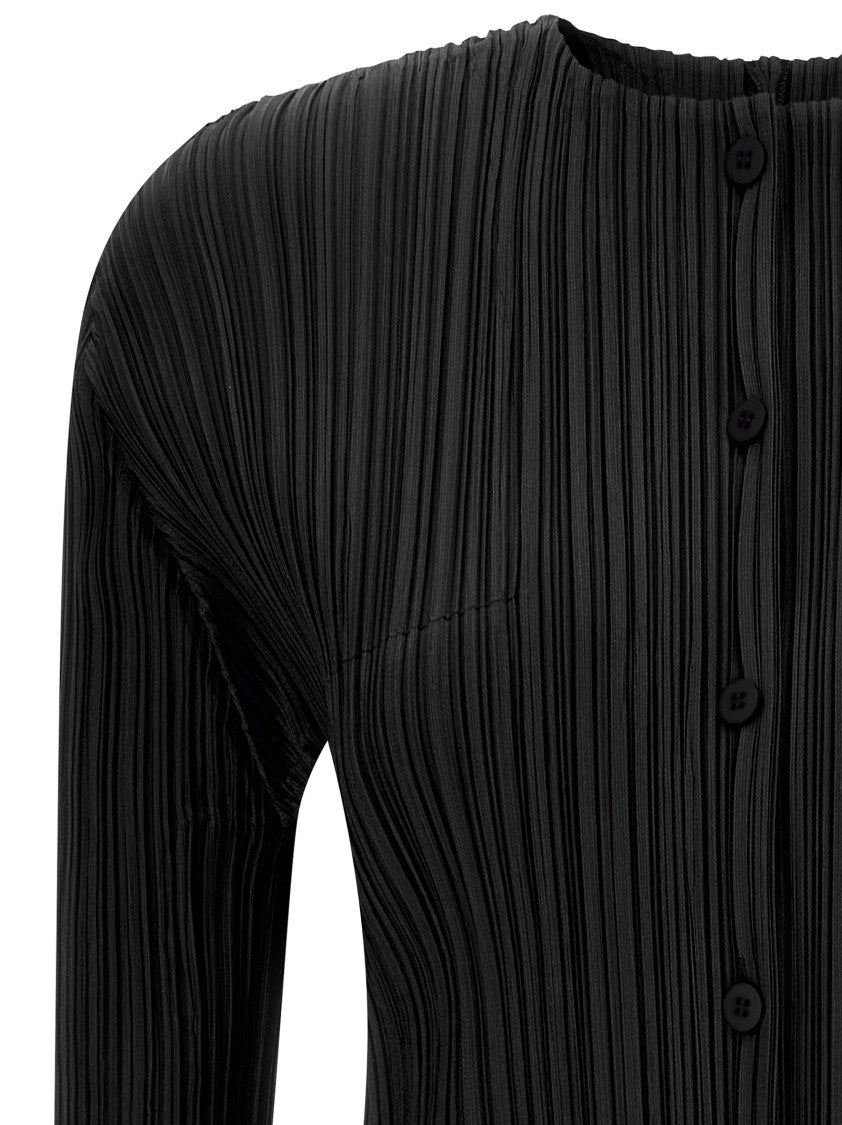 Pleats Please Issey Miyake Monthly Colors: August' Cardigan
