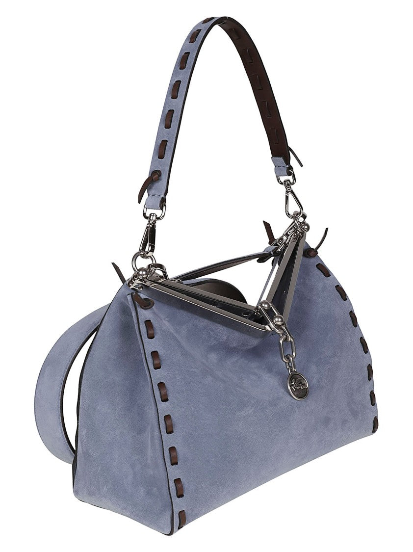 Etro Medium Vela Calf Leather Shoulder Bag