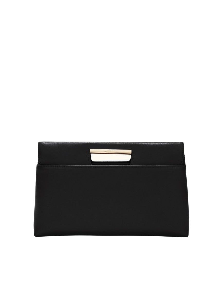 Furla Giada Leather Pouch Bag Color Black