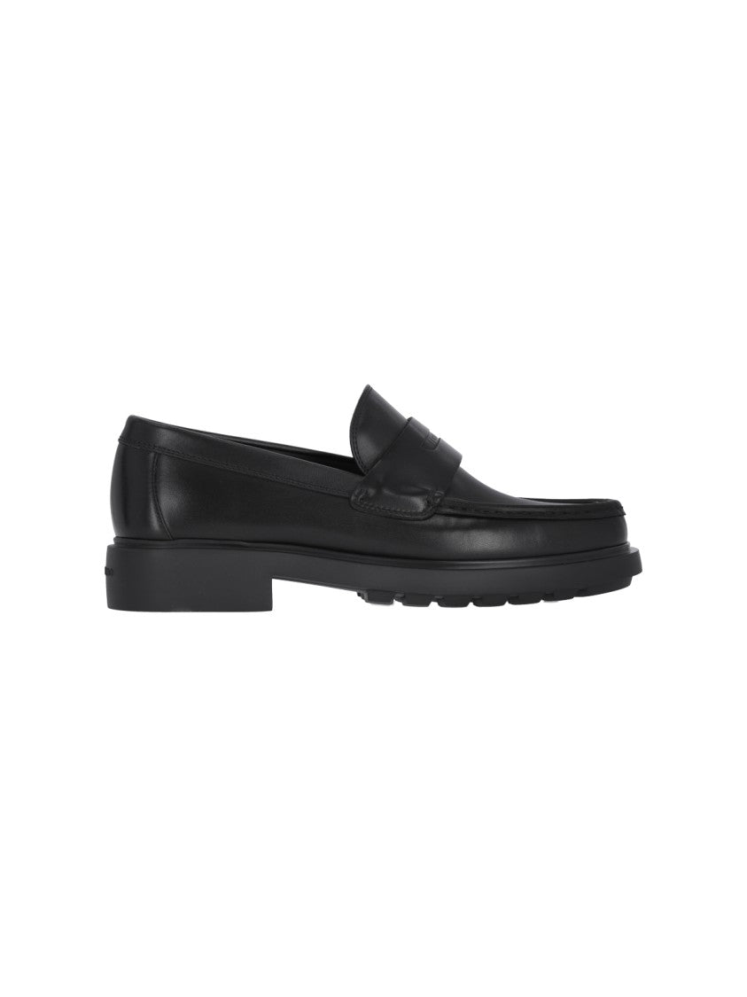 Ferragamo "Penny" Loafers – Black