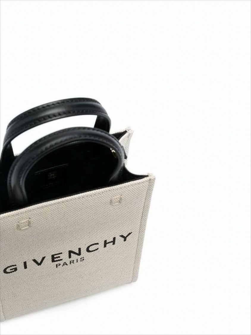 Givenchy Structured Beige Tote Bag With Bold Accents