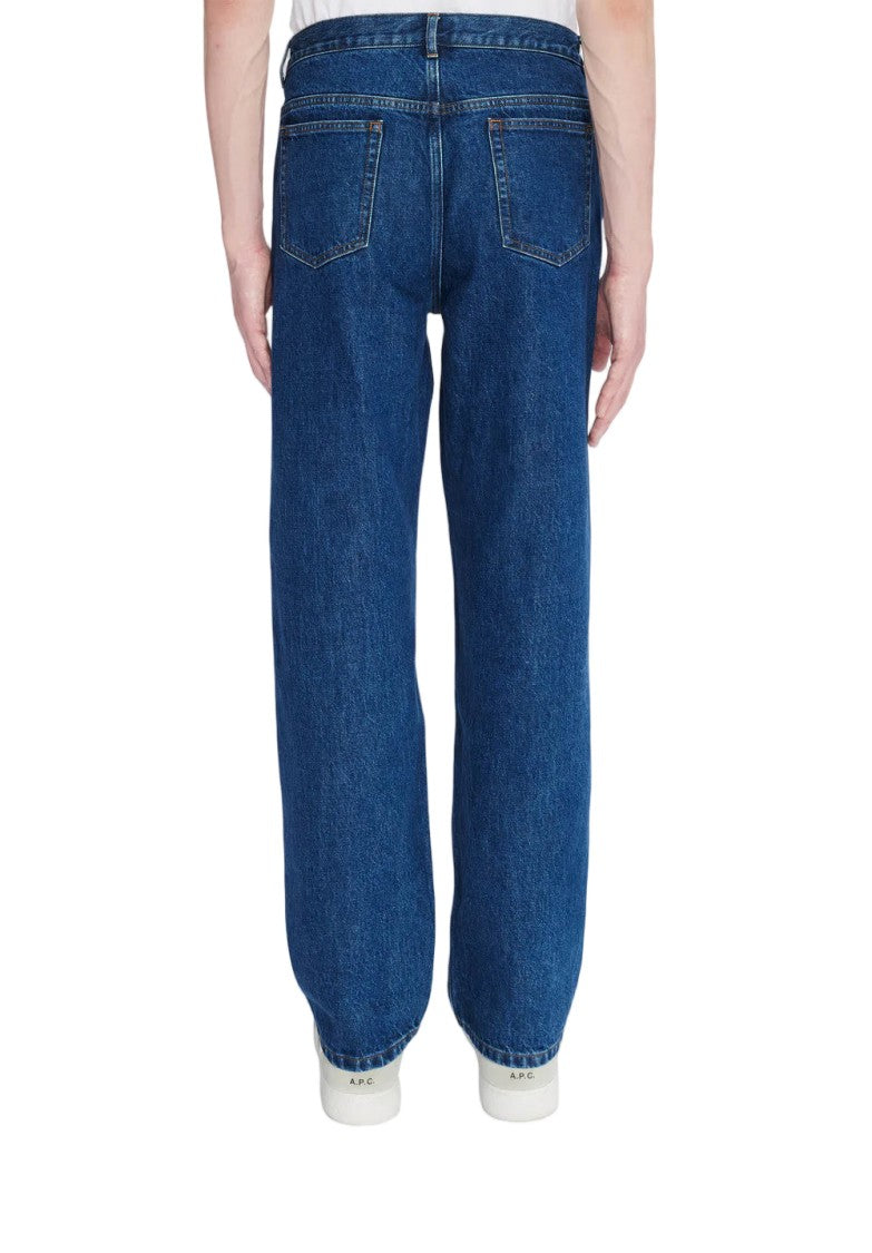 A.P.C. Wide Leg Low-Rise Jeans In Indigo Japanese Denim
