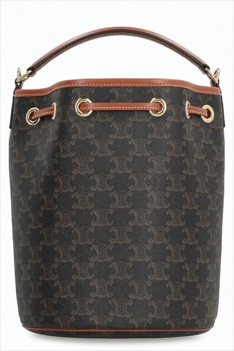 Celine Structured Canvas Tote Bag