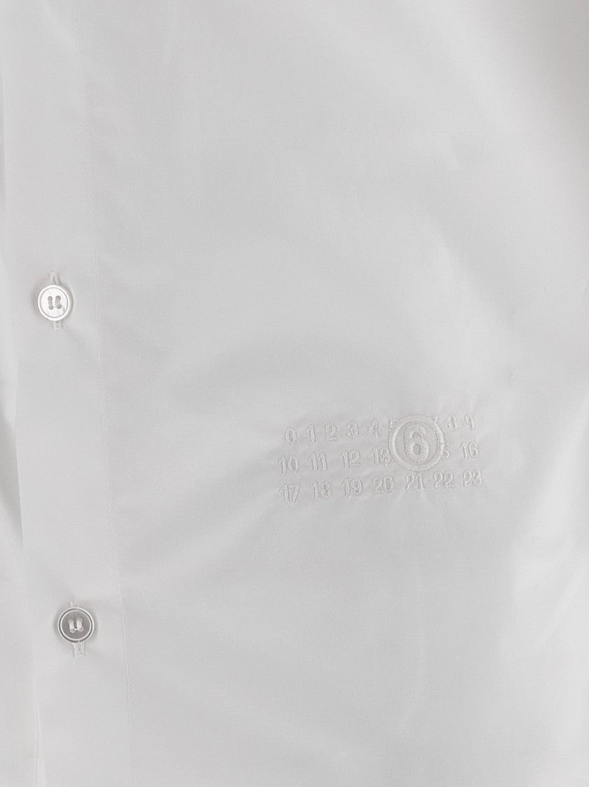 Mm6 By Maison Margiela 'Numeric Signature Mm6' Embroidered Shirt