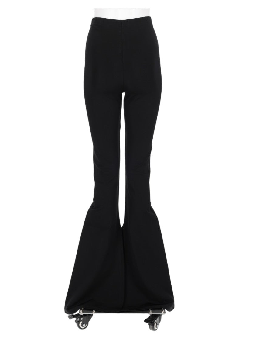Rick Owens X Lilies Black High-Waisted Fitted Flared Pants