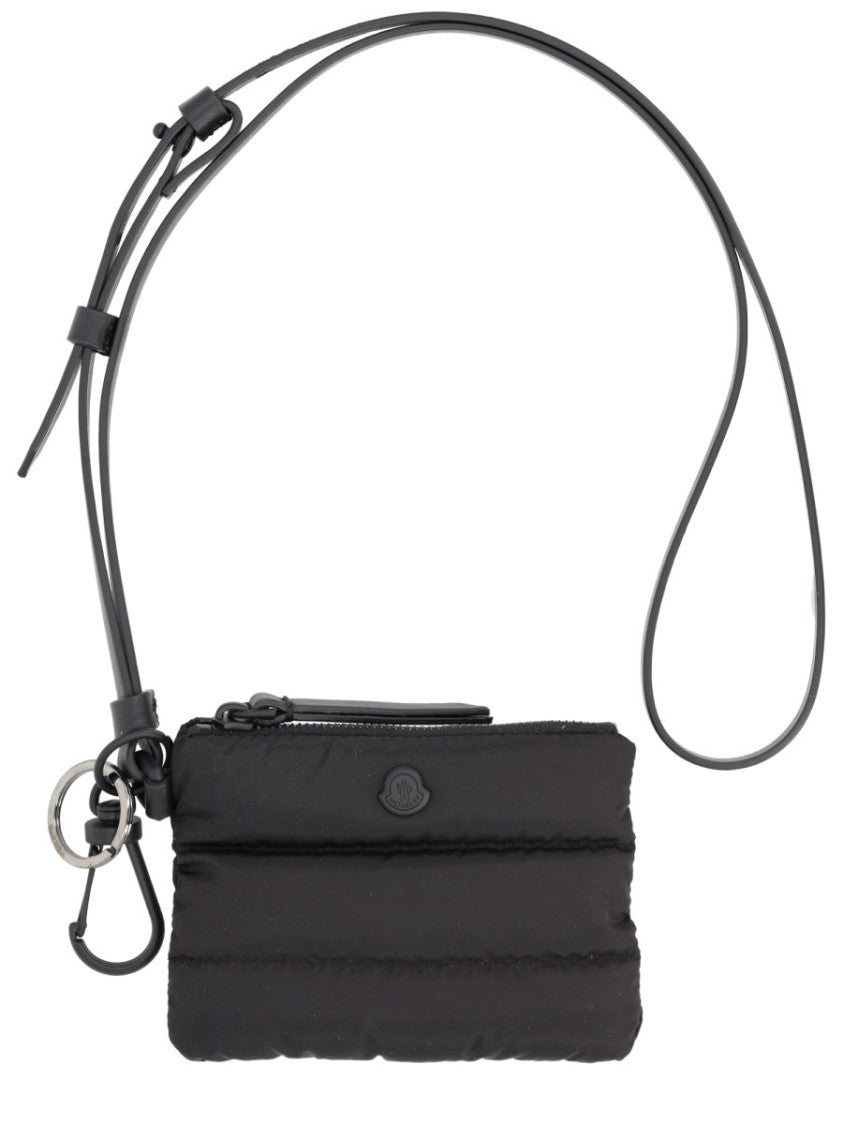 Moncler Caradoc Quilted Nylon Leather Card Holder