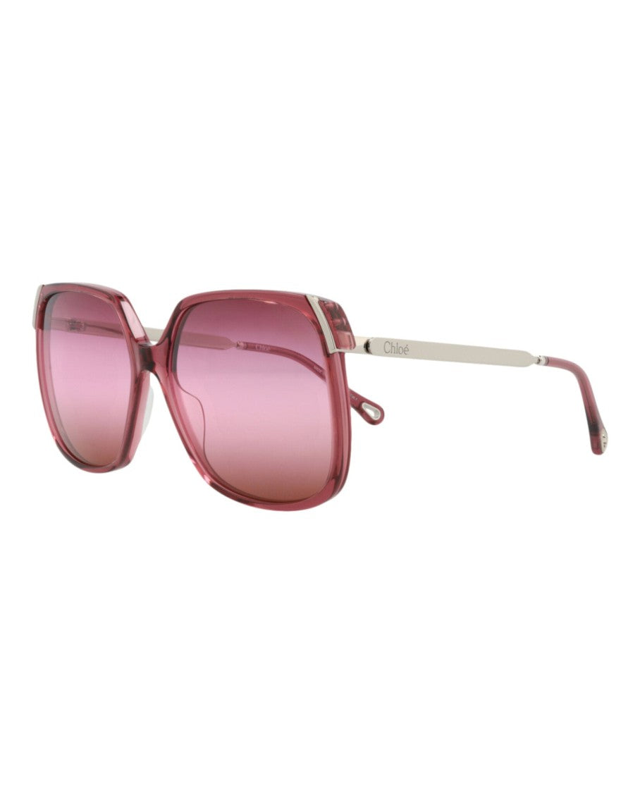 Chloé Square-Frame Recycled Acetate Sunglasses
