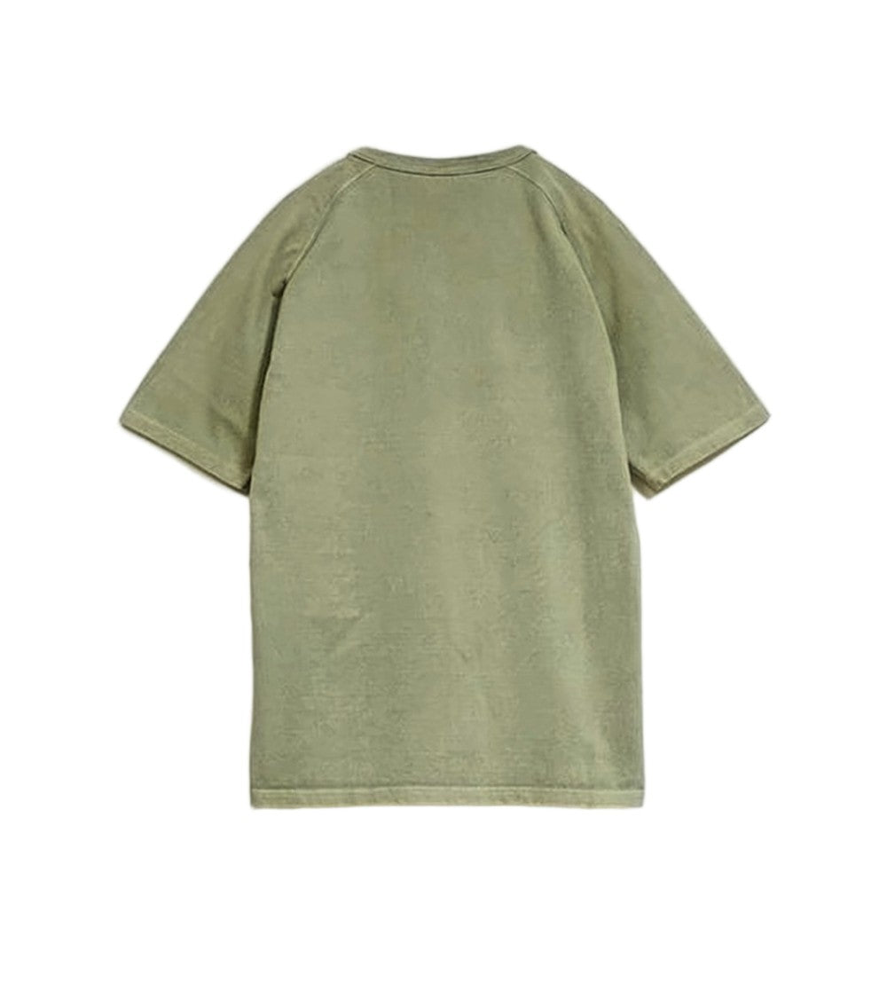 Nigel Cabourn Relaxed Fit Green Cotton Short-Sleeve T-Shirt With Chest Pocket