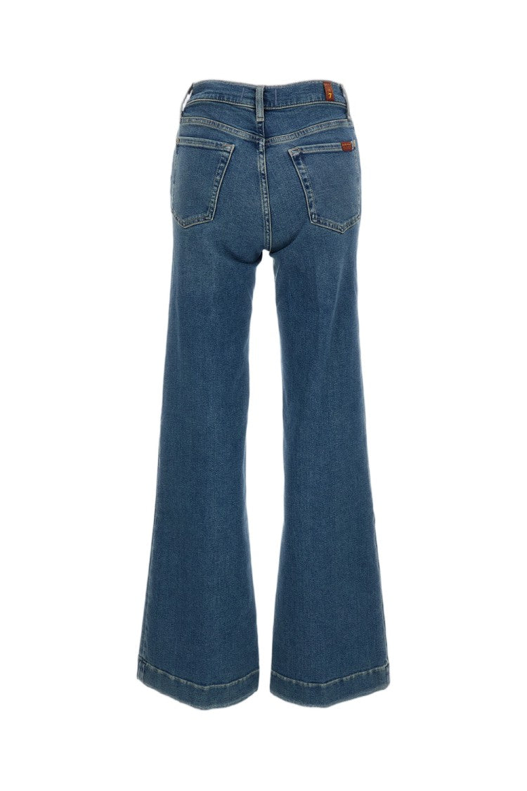 7 For All Mankind Blue Modern Dojo Super-Stretch Jeans