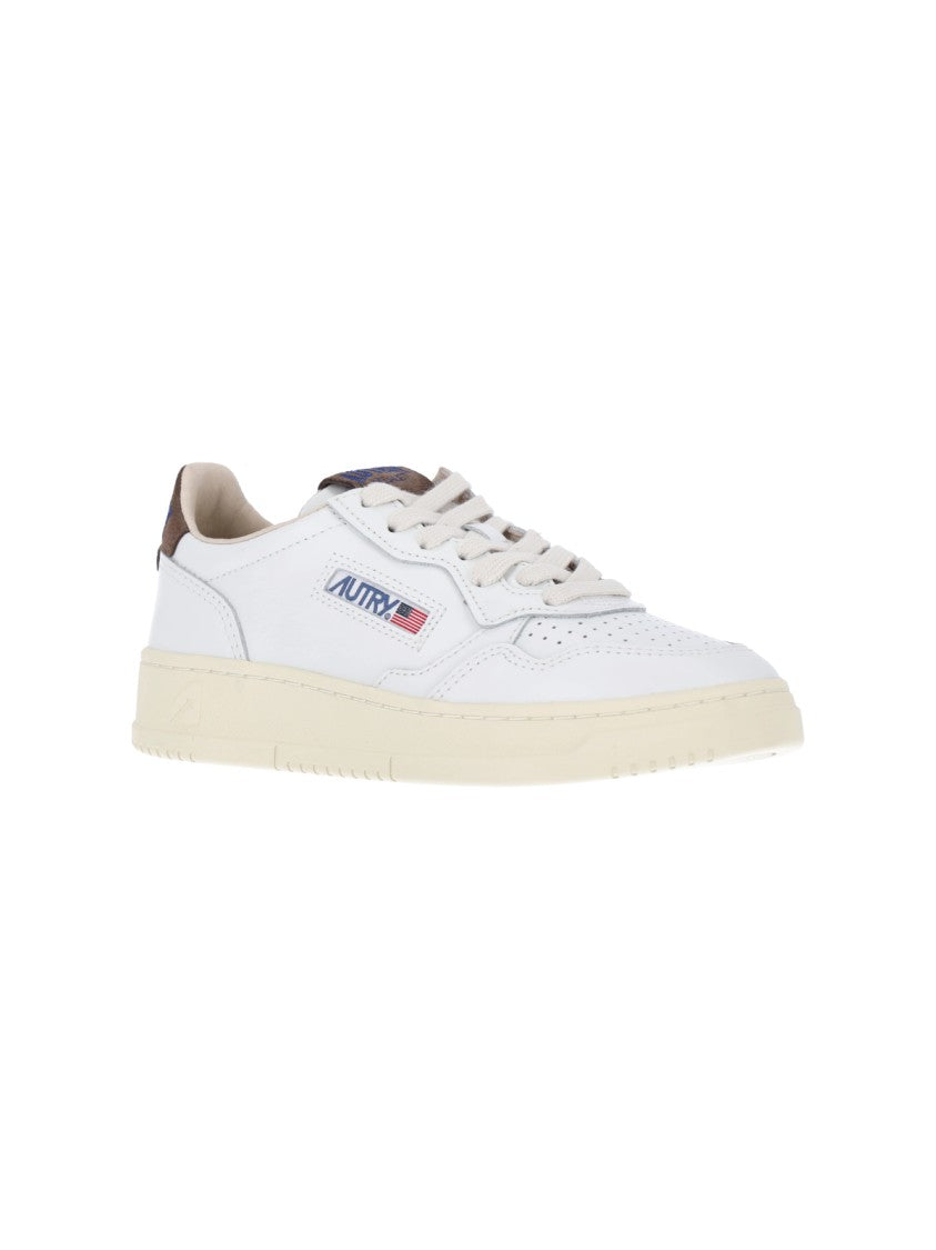 Autry Low-Top Leather Sneakers With Round Toe