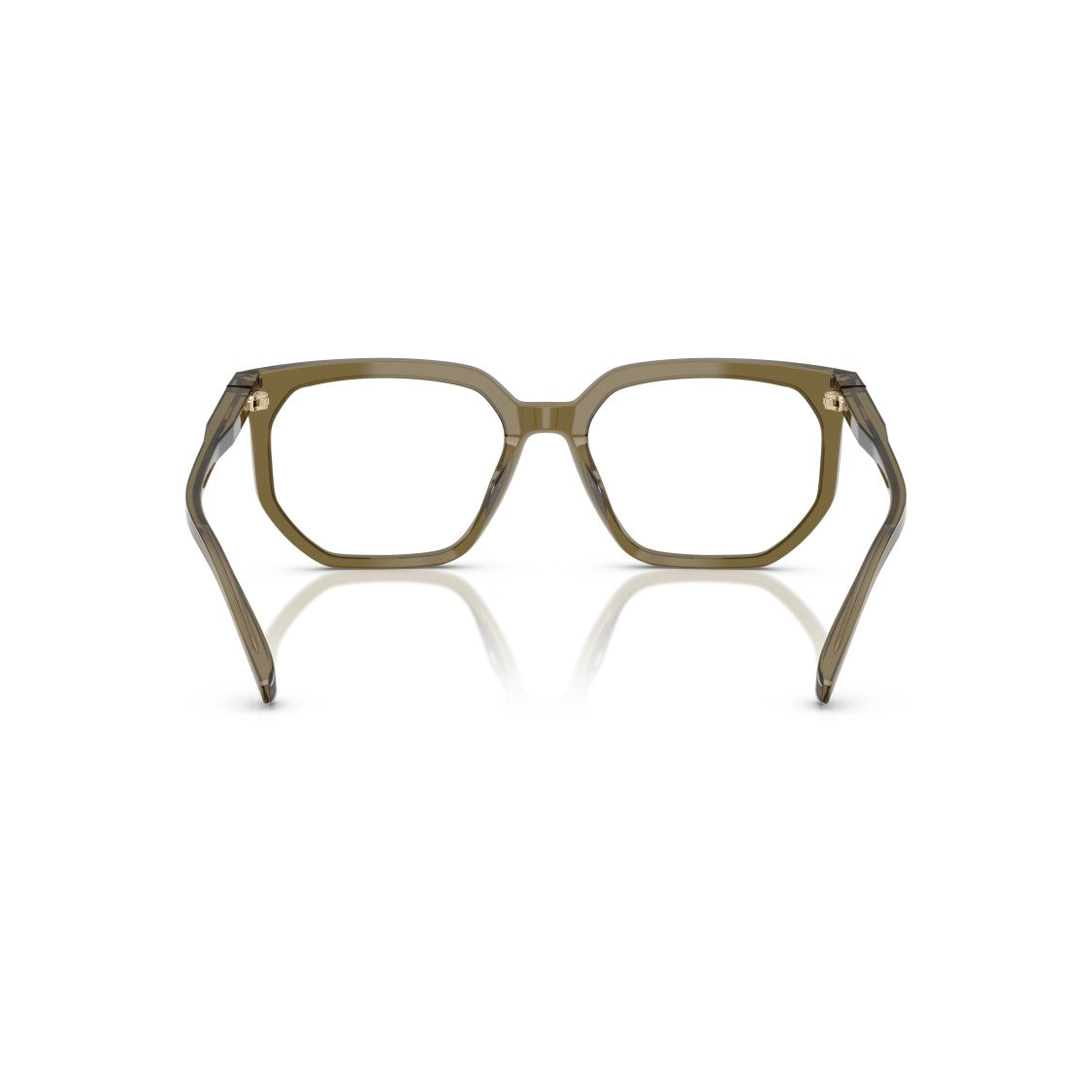 Michael Kors 0Mk4158u Geometric Transparent Olive Acetate Eyeglasses