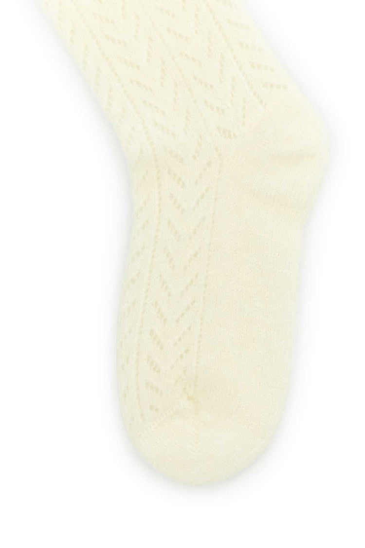 Valentino Garavani Ivory Stretch Mohair Blend Socks