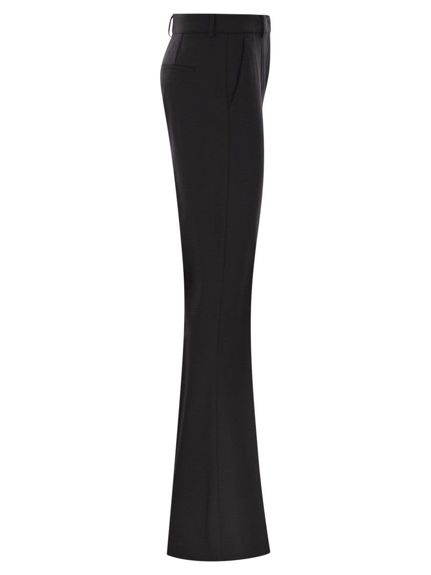 Sportmax Fitted Flared Trousers With Masculine Tailoring Inspired Design