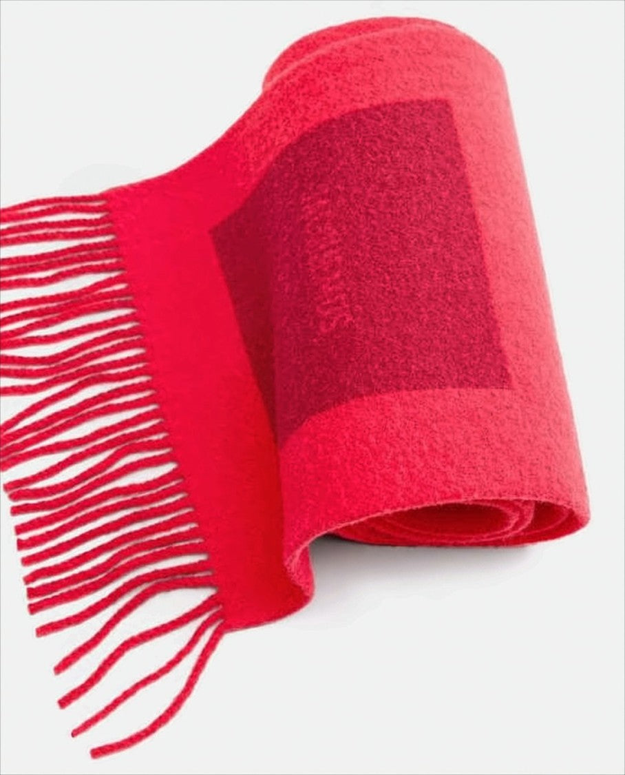 Jacquemus Long Wool Scarf With Fringed Edges