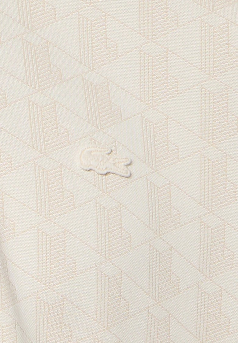 Lacoste Textured Short-Sleeved Boxy Polo Shirt