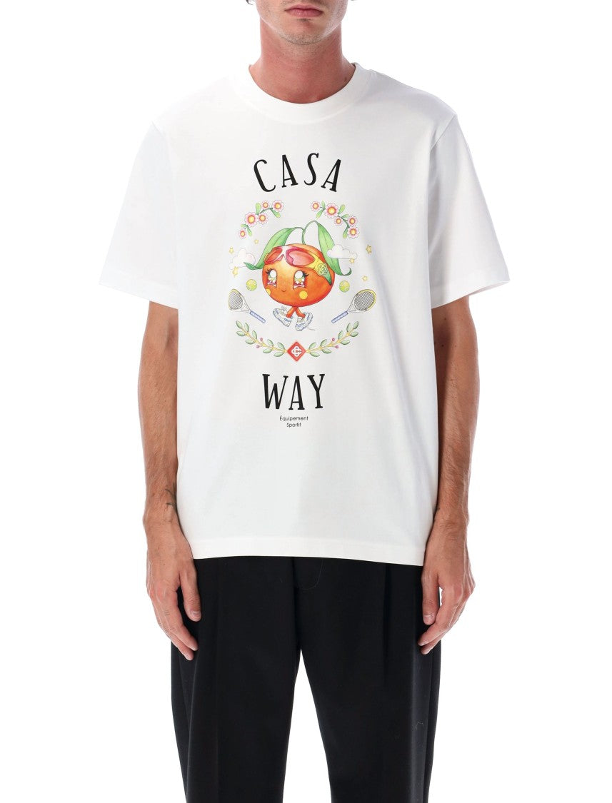 Casablanca Casawai Kawaii Orange Tee