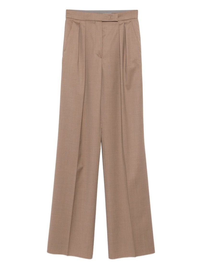 Max Mara High-Waisted Trousers With Front Pleats